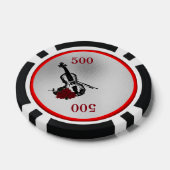 Geige und Rose Pokerchips (Einzeln)