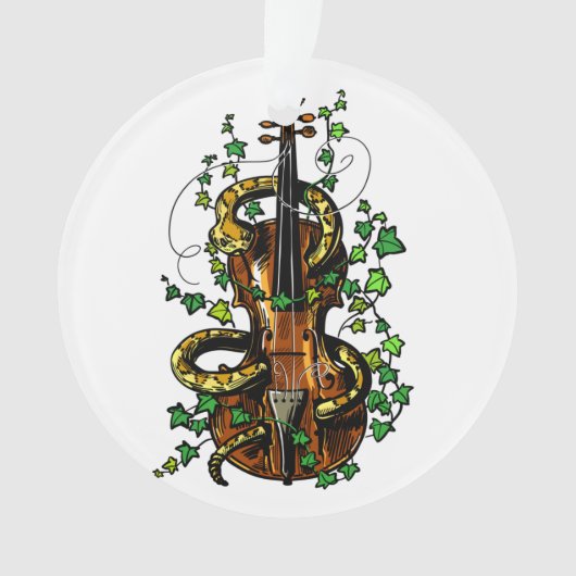 Geige und Schlange Ornament (Vorderseite)
