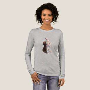Geige unter Blume. Bouquet der Blume. Tri-Blend Shirt