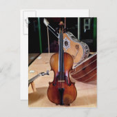 Geige, von Stradivari, Cremona, 1699 (Foto; Postkarte (Vorne/Hinten)