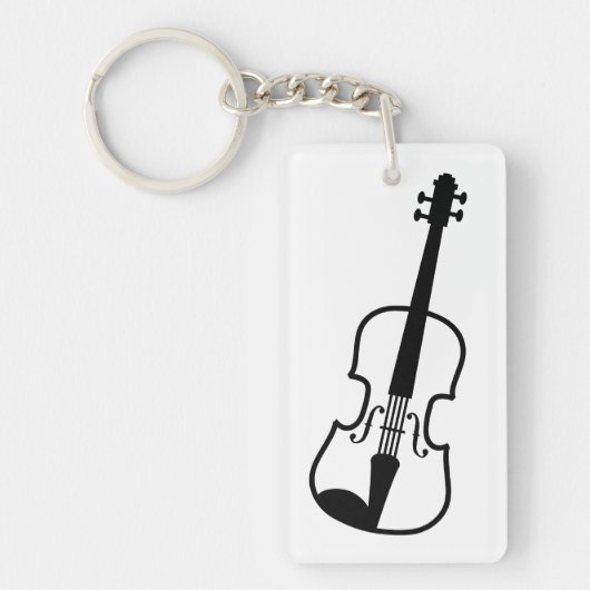 Geige zeichnend Schlüsselanhänger für Geiger oder (Vorderseite)