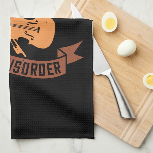 Geige - Zwangsstörung Geschirrtuch (Viertel Falte)