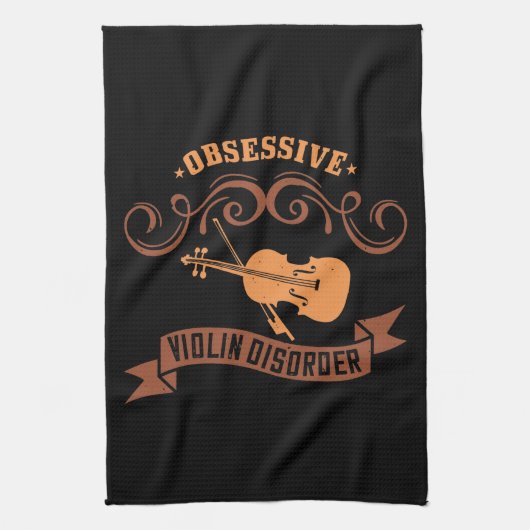 Geige - Zwangsstörung Geschirrtuch (Vertikal)