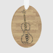 Geigen-Ausdruck-Wort-Kunst-Violinen-Form-hölzerner Ornament (Rückseite)