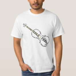 Geigen-Ausdruck-Wort-Kunst-Violinen-Form T-Shirt