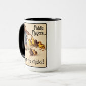 Geigen-Spieler erhalten den Küken Violinen-Musik Tasse (Vorderseite Links)