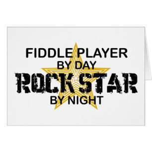 Geigen-Spieler-Rockstar bis zum Nacht