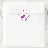 Geigen Stern-Aufkleber (Tasche)