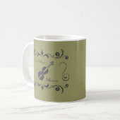 Geigen-Tasse Kaffeetasse (Vorderseite Links)