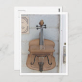 Geigenförmige Briefbox in Japan Postkarte (Vorne/Hinten)