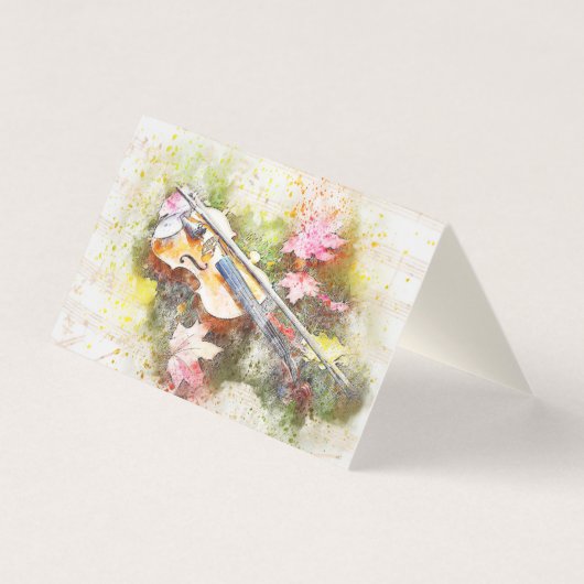 Geigenlehrer Visitenkarten (Vorderseite)