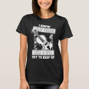 Geigenmädchen Fiedel  Fiedler Violinistin T-Shirt