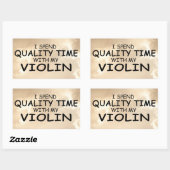 Geigennadel-Aufkleber Rechteckiger Aufkleber (Blatt)