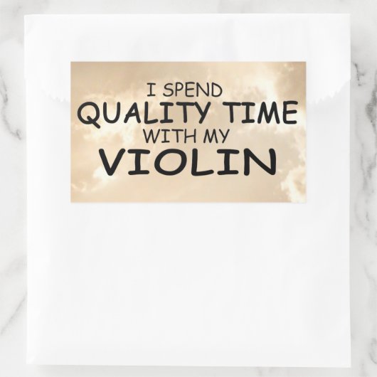 Geigennadel-Aufkleber Rechteckiger Aufkleber (Tasche)