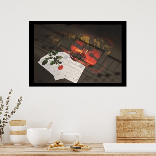 Geigenposter Poster (Küche)