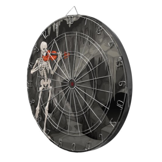 Geigenskelett Dartscheibe (Vorderseite rechts)