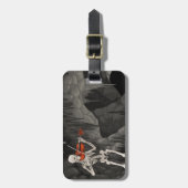 Geigenskelett Gepäckanhänger (Vorderseite vertikal)