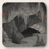 Geigenskelett Getränkeuntersetzer (Vorderseite)