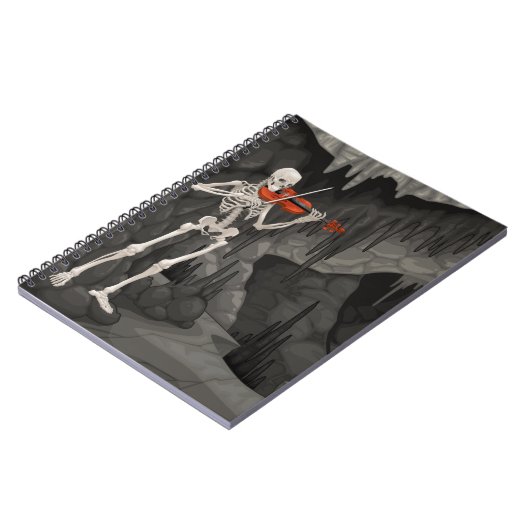 Geigenskelett Notizblock (Linke Seite)