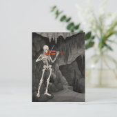 Geigenskelett Postkarte (Stehend Vorderseite)