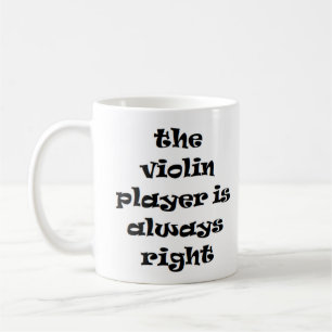 Geigenspieler immer richtig Kaffee Tasse