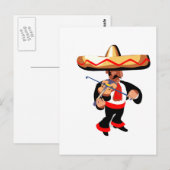 Geigenspieler Postkarte (Vorne/Hinten)