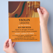 Geigenstrings, Geigenunterricht Werbung Flyer (Hand)