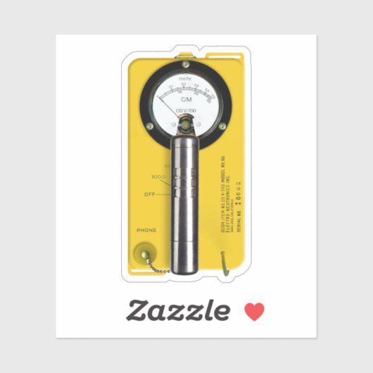 Geiger Counter CD V-700 Aufkleber (Blatt)