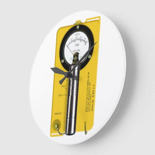 Geiger Counter Wall Clock - CDV 700 Große Wanduhr (Winkel)