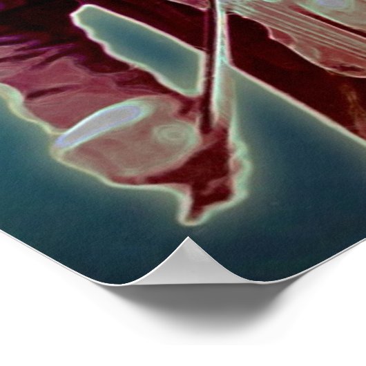 Geiger im Dunkeln Poster (Ecke)