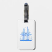 Geiger Key Coastal Nautical Segelschiff Gepäckanhänger (Rückseite vertikal)