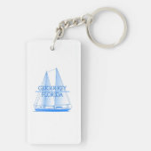 Geiger Key Coastal Nautical Segelschiff Schlüsselanhänger (Rückseite)