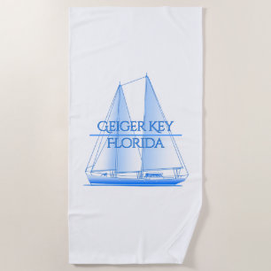 Geiger Key Coastal Nautical Segelschiff Strandtuch