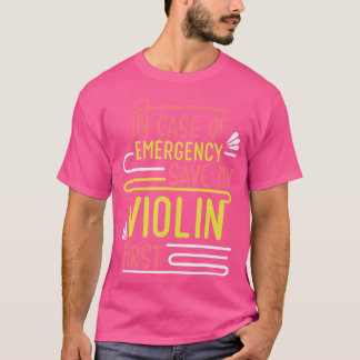 Geiger Musiker Orchester Instrument Violine T-Shirt