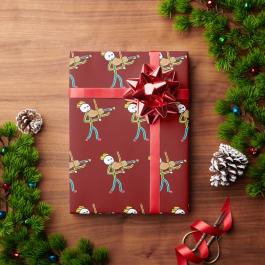 Geiger-Stickman Geschenkpapier (Feiertagsgeschenk)