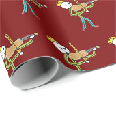 Geiger-Stickman Geschenkpapier (Rolleneckpunkt)