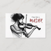 Geigerlehrer Visitenkarte (Rückseite)