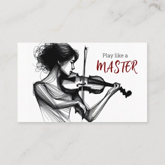 Geigerlehrer Visitenkarte (Rückseite)