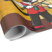 Geigermusikkatze Geschenkpapier (Rolleneckpunkt)