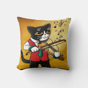 Geigermusikkatze Kissen
