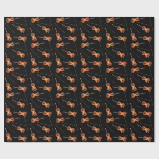 Geigermusiklehrer Geschenkpapier (Flach)