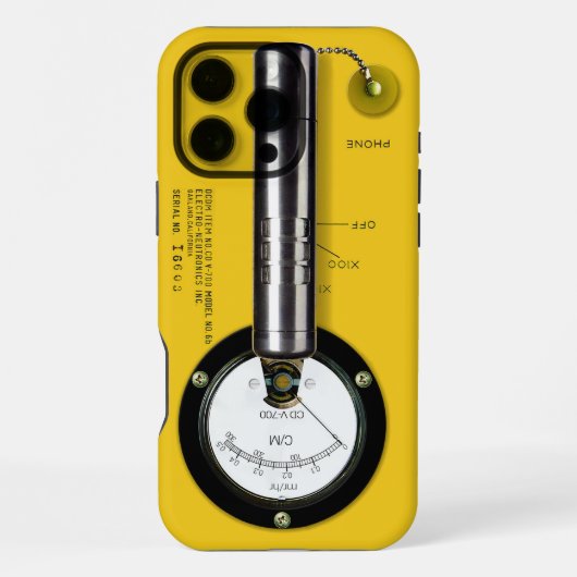Geigerzähler CD V-700 iPhone Hülle (Rückseite)
