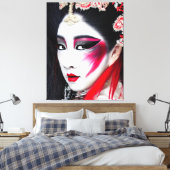Geiko Canvas Print Leinwanddruck (Insitu (Schlafzimmer))