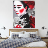 Geiko Canvas Print Leinwanddruck (Insitu (Schlafzimmer))