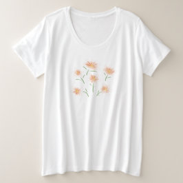geile Blume im Sommer Große Größe T-Shirt