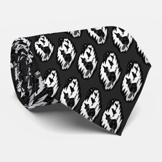 geile, fliegende Hexen auf Broomsticks halloween Krawatte (Gerollt)