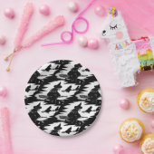 geile, fliegende Hexen auf Broomsticks halloween Pappteller (Party)