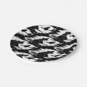 geile, fliegende Hexen auf Broomsticks halloween Pappteller (Schrägansicht)