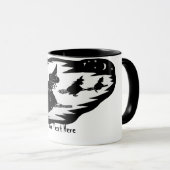 geile, fliegende Hexen auf Broomsticks halloween Tasse (VorderseiteRechts)