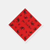 geile Hexe auf dem Halloween Serviette (Ecke)